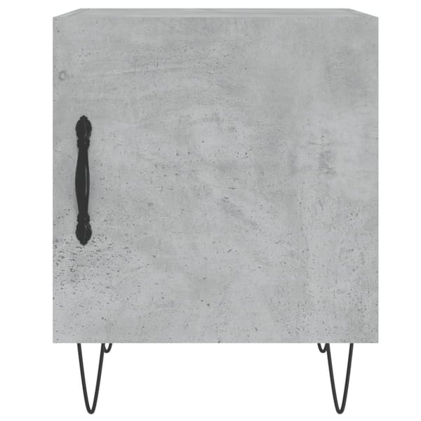 vidaXL Nattbord 2 stk betonggrå 40x40x50 cm konstruert tre