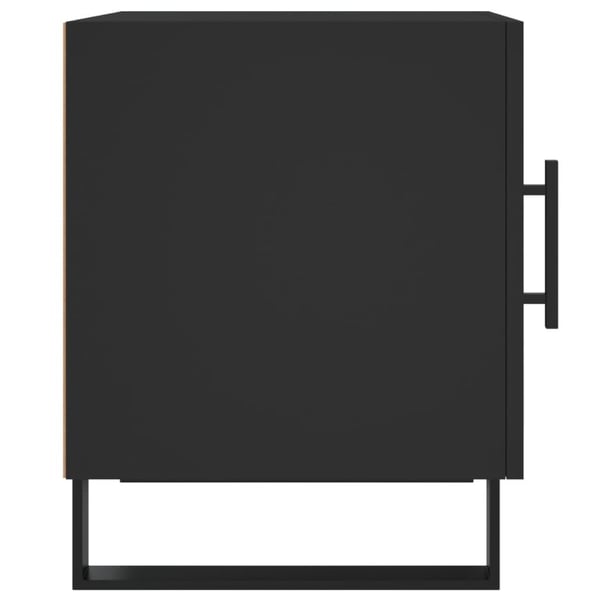 vidaXL Nattbord 2 stk svart 40x40x50 cm konstruert tre