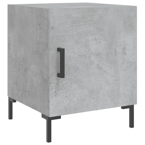 vidaXL Nattbord 2 stk betonggrå 40x40x50 cm konstruert tre