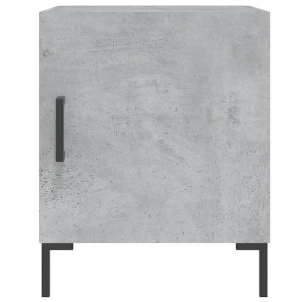 vidaXL Nattbord 2 stk betonggrå 40x40x50 cm konstruert tre