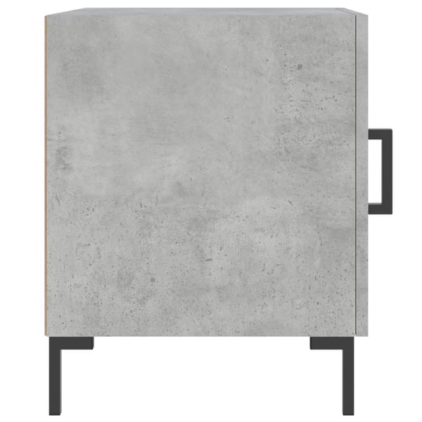 vidaXL Nattbord 2 stk betonggrå 40x40x50 cm konstruert tre