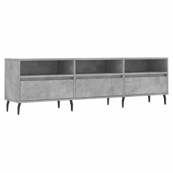 vidaXL tv-bord 150x30x44,5 cm konstrueret træ betongrå