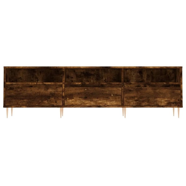 vidaXL TV-benk røkt eik 150x30x44,5 cm konstruert tre