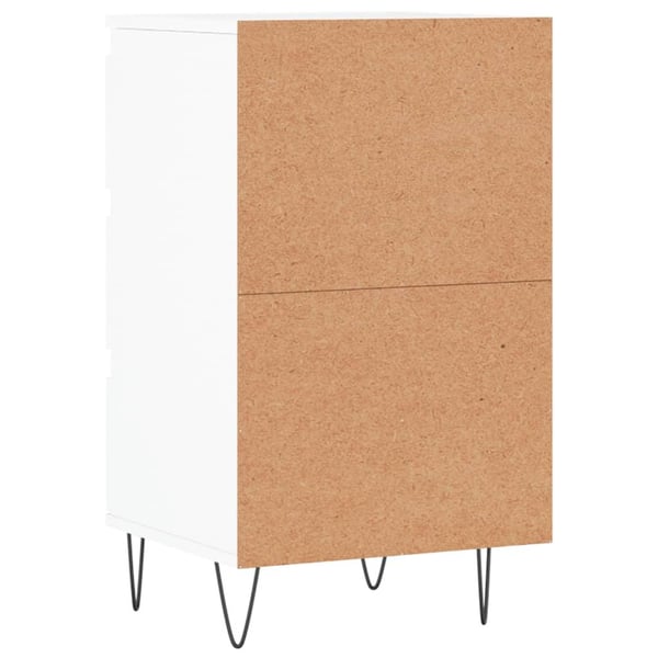 vidaXL Skjenk hvit 40x35x70 cm konstruert tre