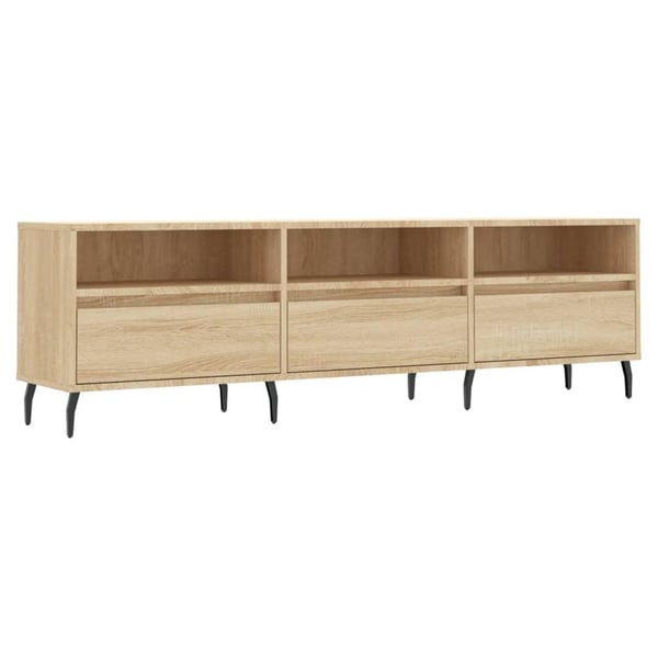 vidaXL TV-benk sonoma eik 150x30x44,5 cm konstruert tre