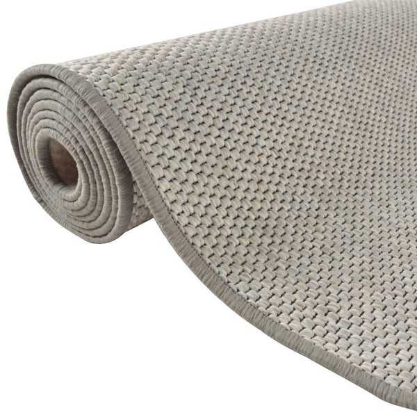 vidaXL Teppeløper sisal-utseende platina 80x250 cm
