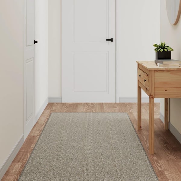 vidaXL Teppeløper sisal-utseende platina 80x250 cm