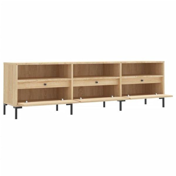 vidaXL TV-benk sonoma eik 150x30x44,5 cm konstruert tre