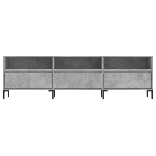 vidaXL TV-benk betonggrå 150x30x44,5 cm konstruert tre