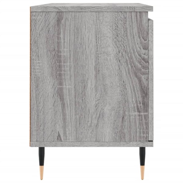 vidaXL TV-benk grå sonoma 104x35x50 cm konstruert tre
