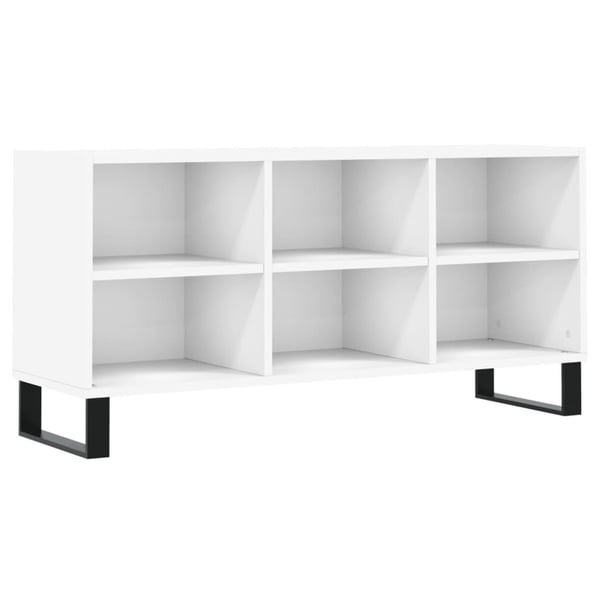 vidaXL TV-benk hvit 103,5x30x50 cm konstruert tre