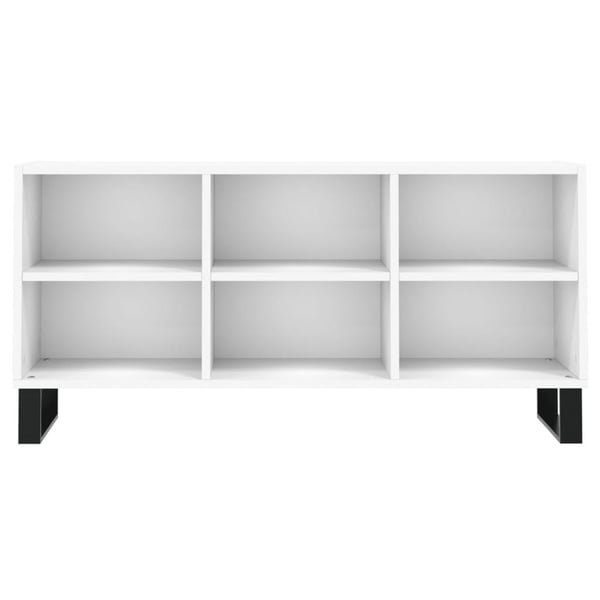 vidaXL TV-benk hvit 103,5x30x50 cm konstruert tre