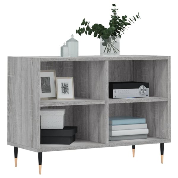 vidaXL TV-benk grå sonoma 69,5x30x50 cm konstruert tre