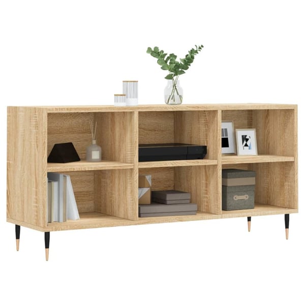 vidaXL TV-benk sonoma eik 103,5x30x50 cm konstruert tre