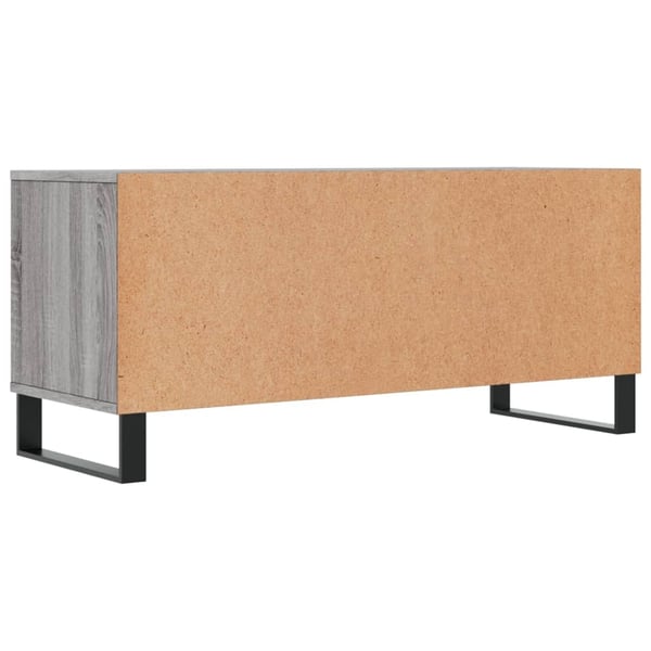 vidaXL TV-benk grå sonoma 100x34,5x44,5 cm konstruert tre