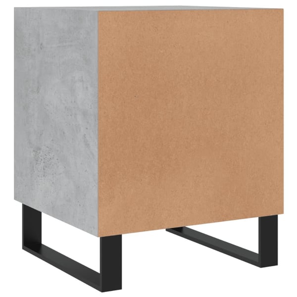 vidaXL Nattbord 2 stk betonggrå 40x40x50 cm konstruert tre