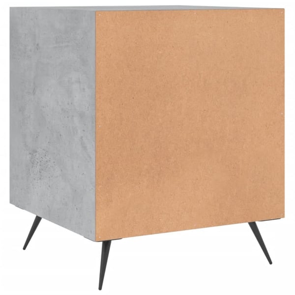 vidaXL Nattbord 2 stk betonggrå 40x40x50 cm konstruert tre