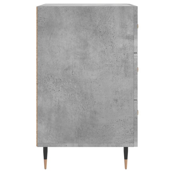 vidaXL sengebord 40x40x66 cm konstrueret træ betongrå