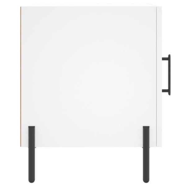 vidaXL sengeborde 2 stk. 40x40x50 cm konstrueret træ hvid
