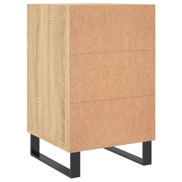 vidaXL Nattbord sonoma eik 40x40x66 cm konstruert tre