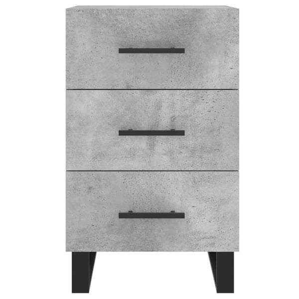 vidaXL Nattbord betonggrå 40x40x66 cm konstruert tre