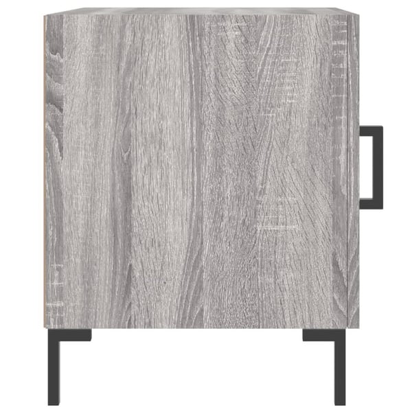 vidaXL Nattbord 2 stk grå sonoma 40x40x50 cm konstruert tre