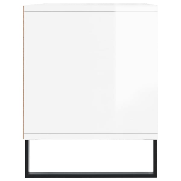 vidaXL tv-bord 100x34,5x44,5 cm konstrueret træ hvid højglans