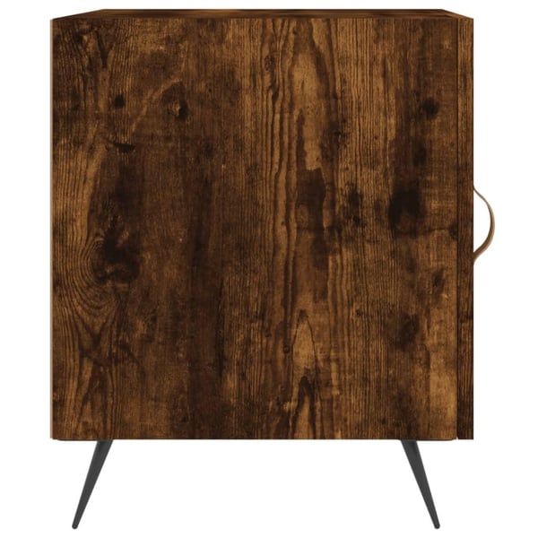 vidaXL Nattbord 2 stk røkt eik 40x40x50 cm konstruert tre