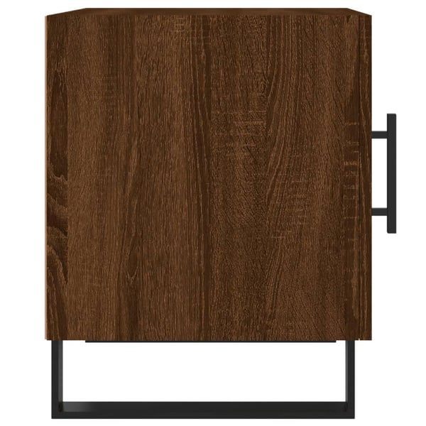 vidaXL Nattbord 2 stk brun eik 40x40x50 cm konstruert tre