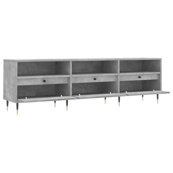 vidaXL TV-benk betonggrå 150x30x44,5 cm konstruert tre