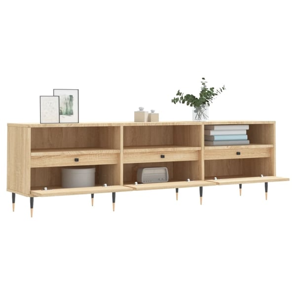 vidaXL TV-benk sonoma eik 150x30x44,5 cm konstruert tre