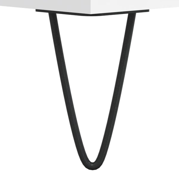 vidaXL TV-benk hvit 100x34,5x44,5 cm konstruert tre