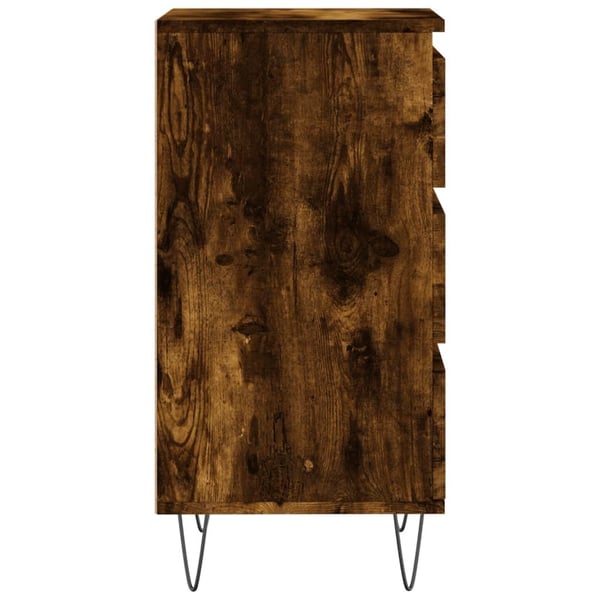 vidaXL Skjenk røkt eik 40x35x70 cm konstruert tre