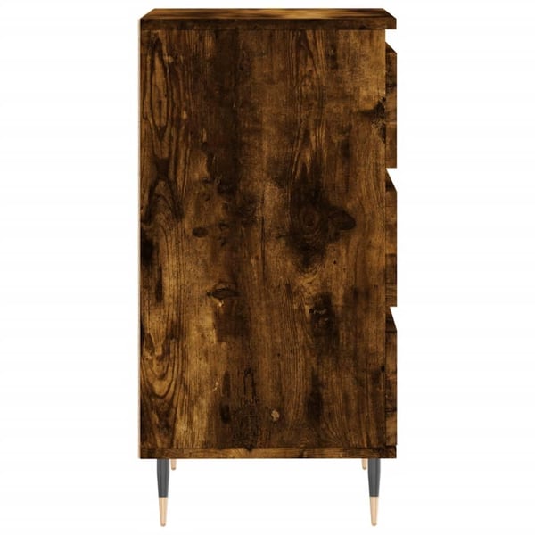 vidaXL Skjenk røkt eik 40x35x70 cm konstruert tre