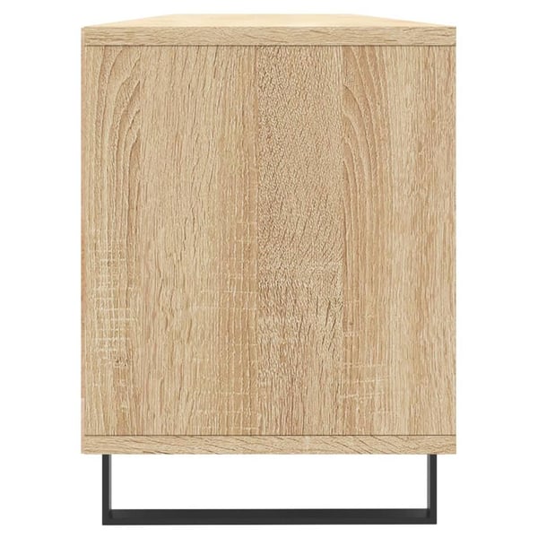 vidaXL tv-bord 150x30x44,5 cm konstrueret træ sonoma-eg