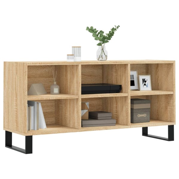vidaXL TV-benk sonoma eik 103,5x30x50 cm konstruert tre