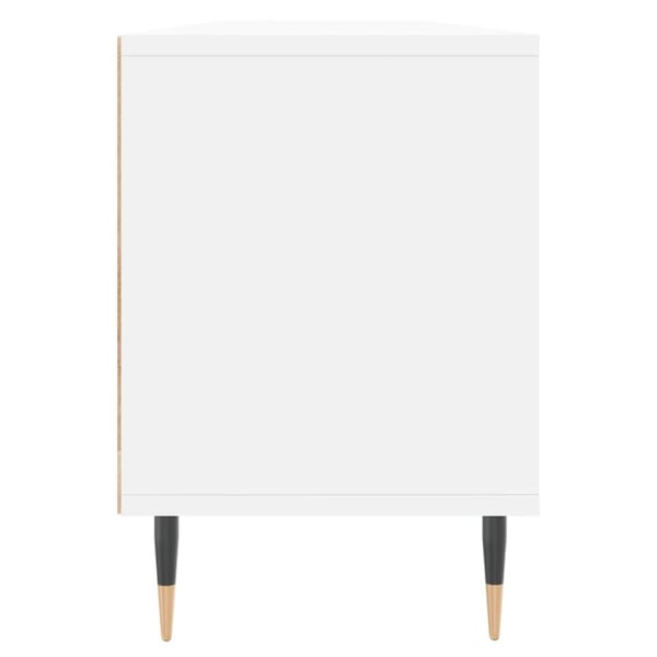 vidaXL TV-benk hvit 150x30x44,5 cm konstruert tre