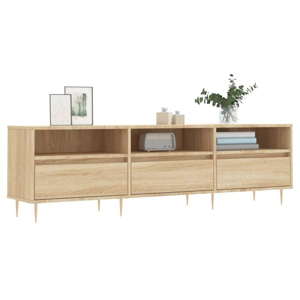vidaXL TV-benk sonoma eik 150x30x44,5 cm konstruert tre