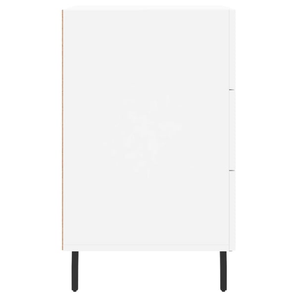 vidaXL Nattbord hvit 40x40x66 cm konstruert tre