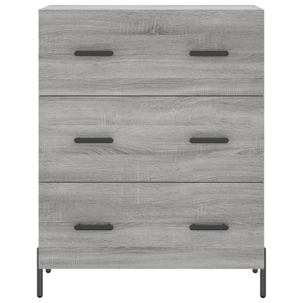 vidaXL Skjenk grå sonoma 69,5x34x90 cm konstruert tre