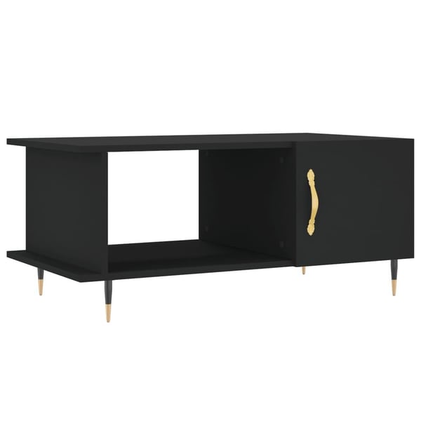 vidaXL Salongbord svart 90x50x40 cm konstruert tre
