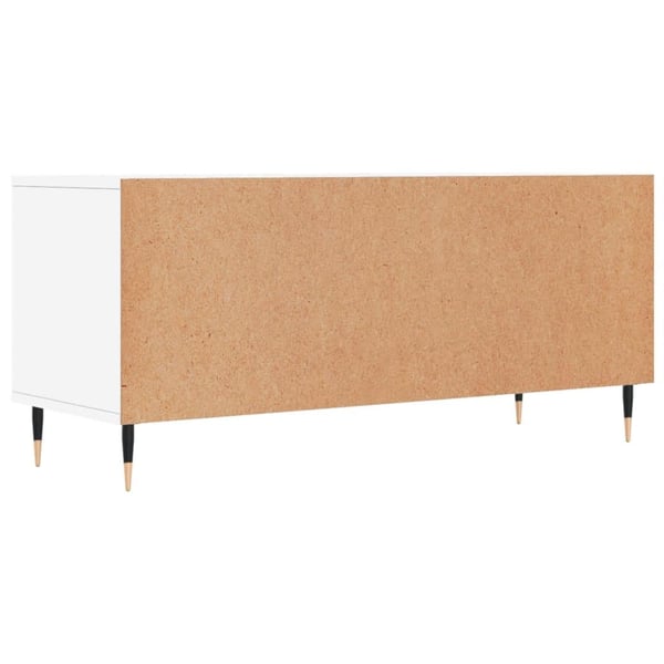 vidaXL TV-benk hvit 100x34,5x44,5 cm konstruert tre