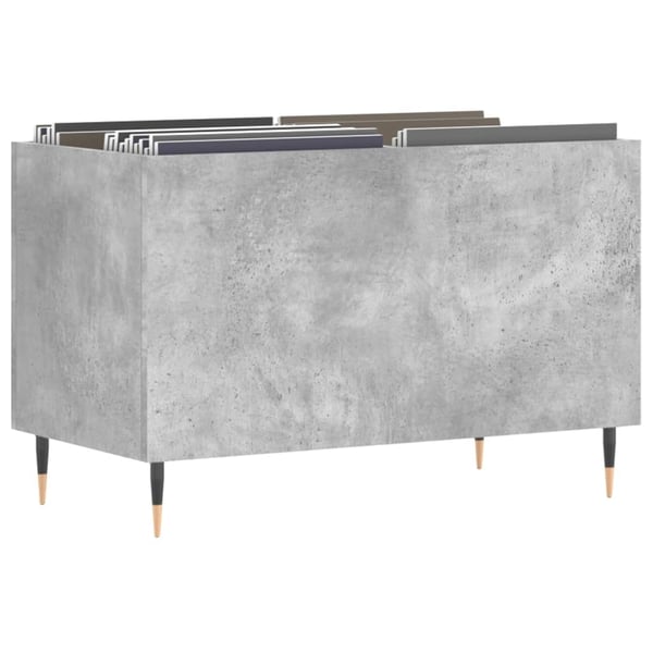 vidaXL Hifi-benk betonggrå 74,5x38x48 cm konstruert tre