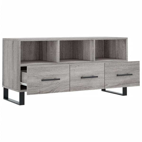 vidaXL TV-taso harmaa Sonoma 102x36x50 cm tekninen puu