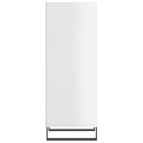 vidaXL Skjenk høyglans hvit 34,5x32,5x90 cm konstruert tre