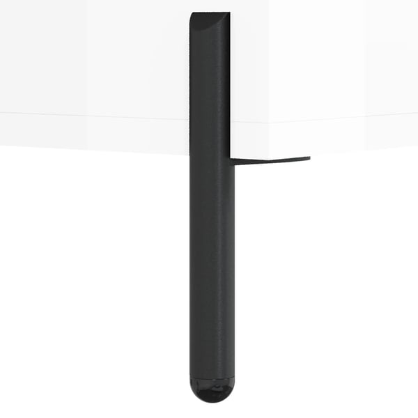 vidaXL Skjenk høyglans hvit 34,5x32,5x90 cm konstruert tre