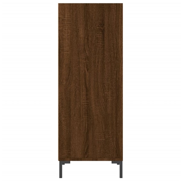 vidaXL Skjenk brun eik 34,5x32,5x90 cm konstruert tre