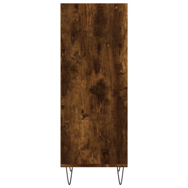 vidaXL Skjenk røkt eik 34,5x32,5x90 cm konstruert tre