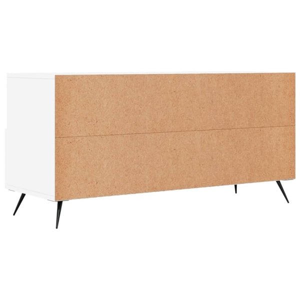 vidaXL tv-bord 102x36x50 cm konstrueret træ hvid