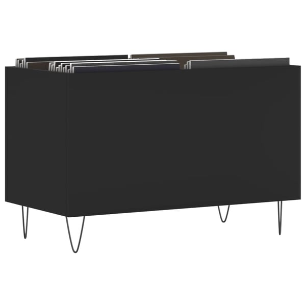 vidaXL Hifi-benk svart 74,5x38x48 cm konstruert tre